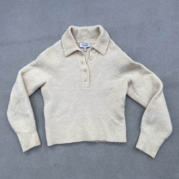 & Other Stories Sweaters - & other stories angora knit polo sweater